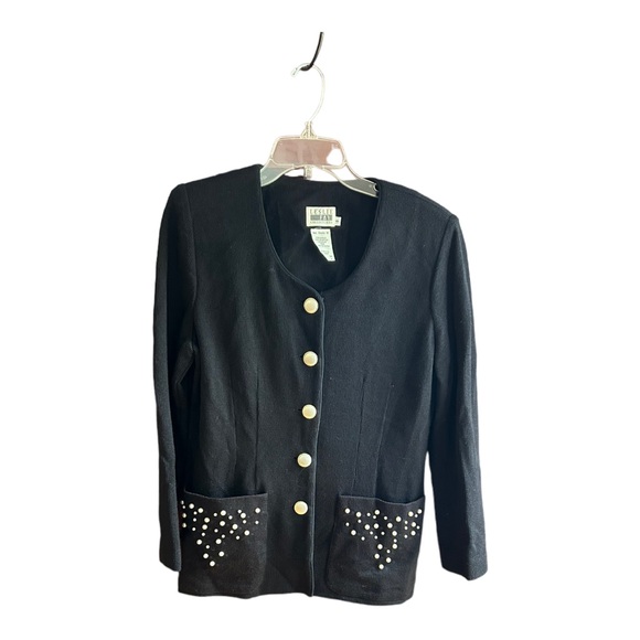 Leslie Fay Collections knit blazer Size 8 - Picture 1 of 7